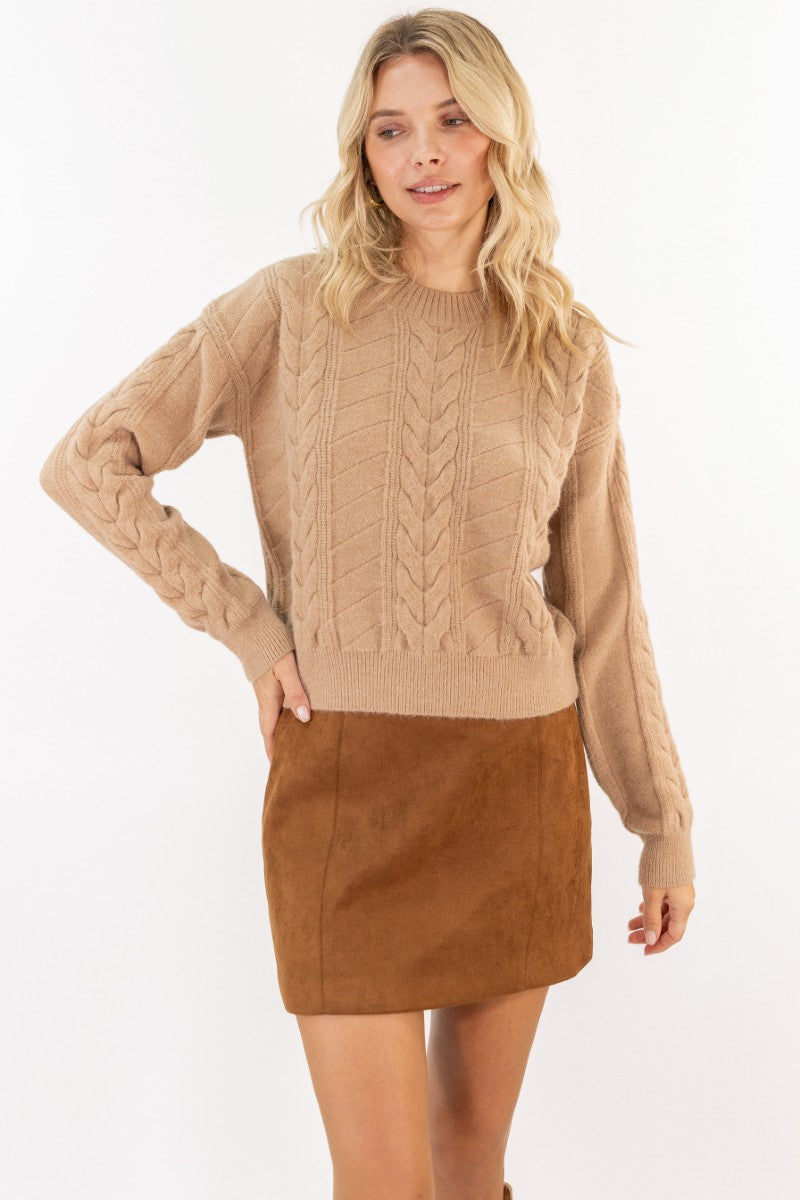 Everyday Classic Cable Knit Sweater